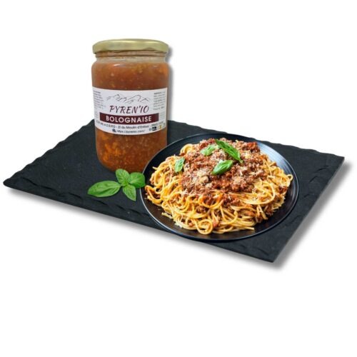 Bolognaise de boeuf réalisée avec la viande PYRENIO