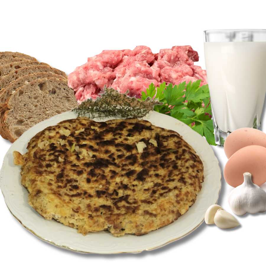 La Rouzole est une galette de porc farcie à déguster avec l’Azinat (plat emblématique de l'Ariège) 