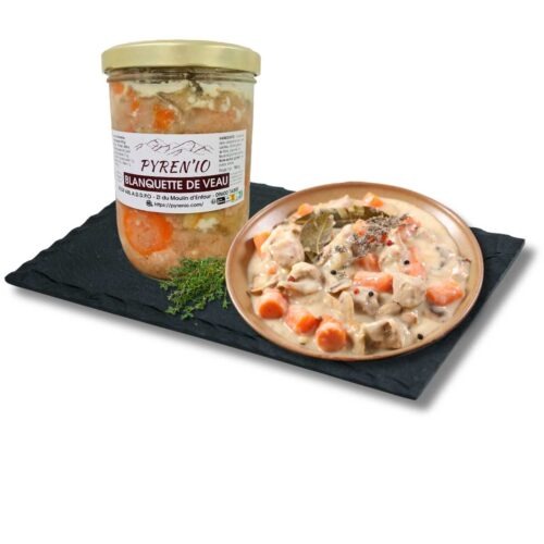 Blanquette de veau réalisé avec les viandes PYRENIO