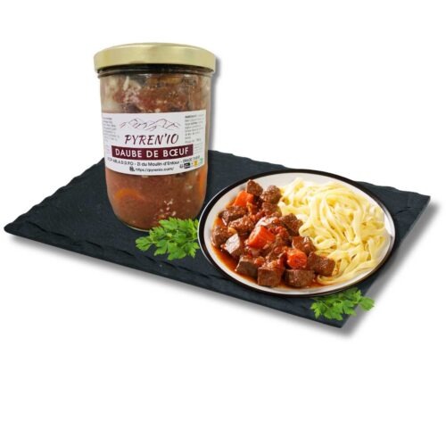 Daube de boeuf réalisé avec la viande PYRENIO