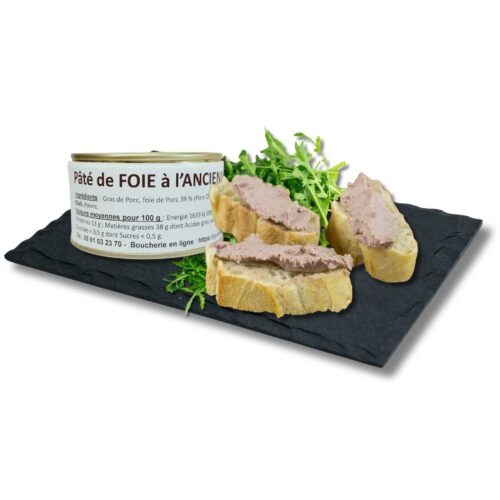 Pâté de foie à l'ancienne réalisé avec les viandes de porc PYRENIO